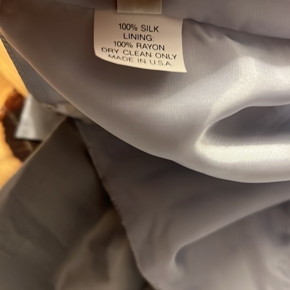 SIRI Women’s Silk Strapless Hepburn Silver Gray A-Line Sheath Dress 6 - Picture 12 of 13